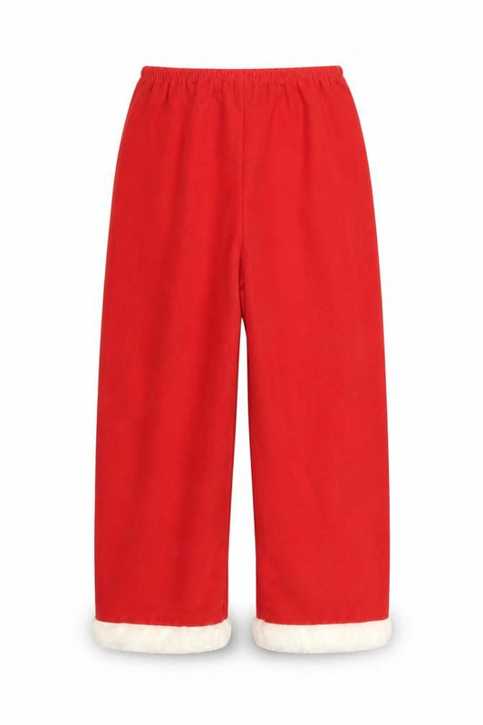 Made By Elves Girls Red   Jogger Trousers Size 5-6 Years
