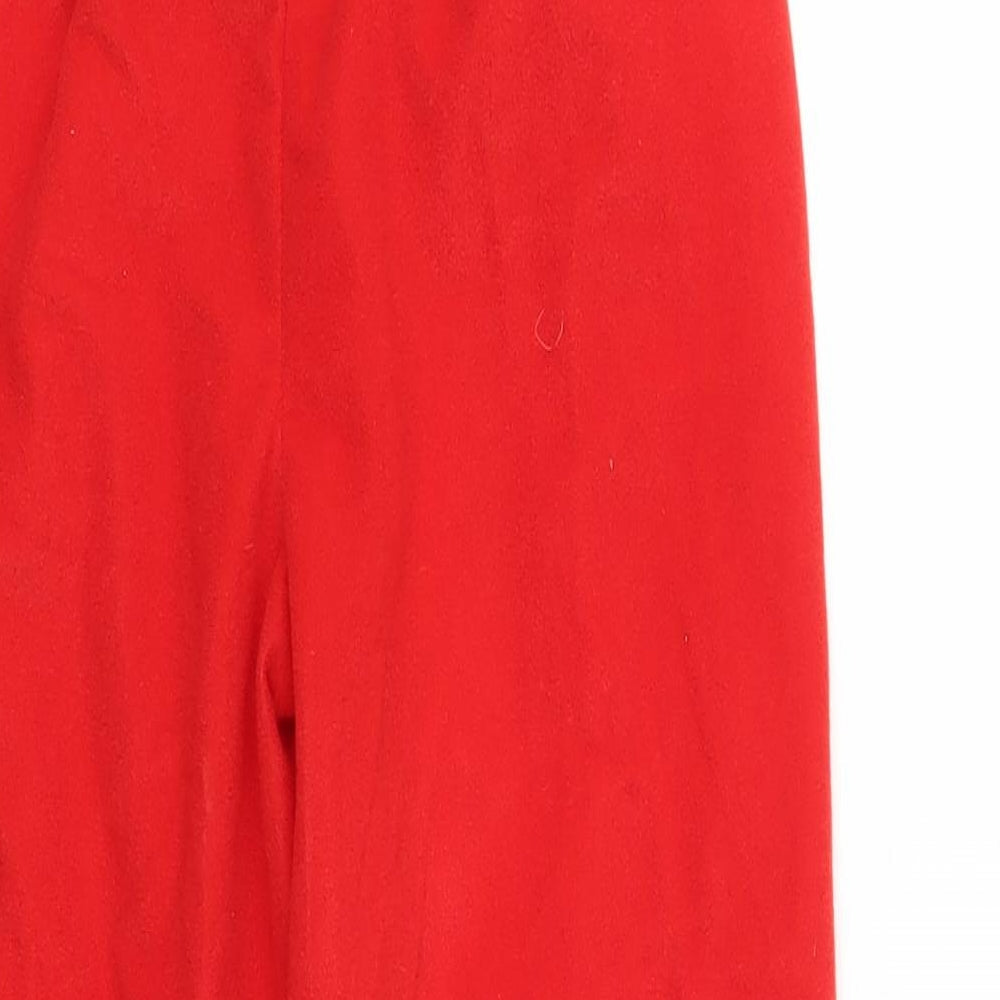 Made By Elves Girls Red   Jogger Trousers Size 5-6 Years