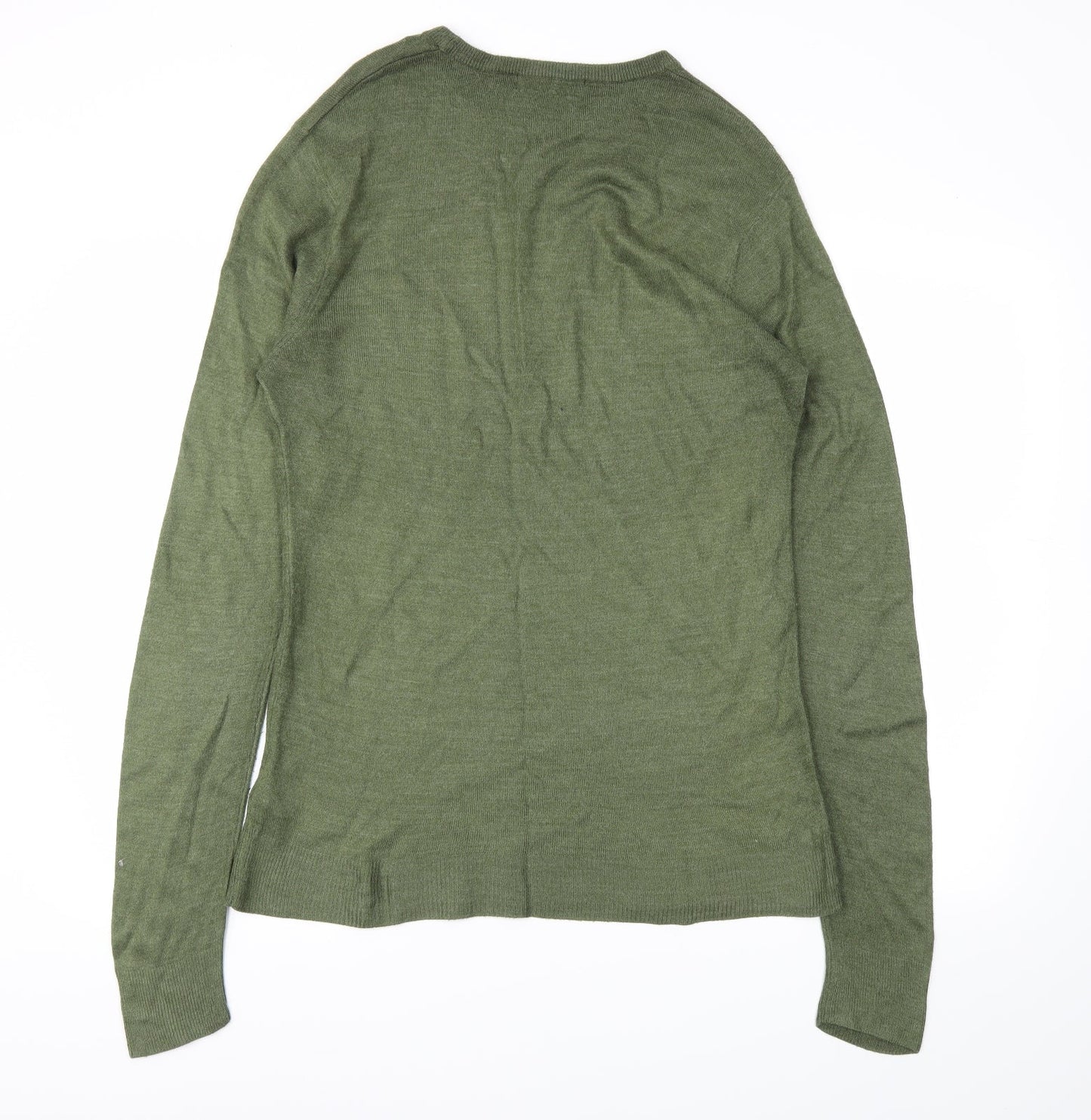Cedar Wood State Mens Green   Pullover Sweatshirt Size S