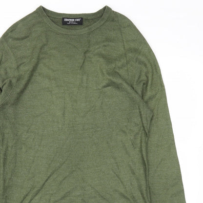 Cedarwood State Mens Green Pullover Sweatshirt Size S