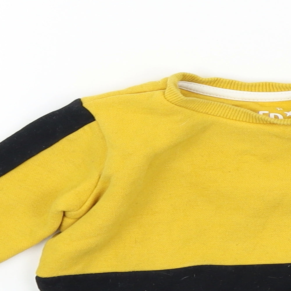 FRED&FLO Baby Yellow   Pullover Jumper Size 3-6 Months