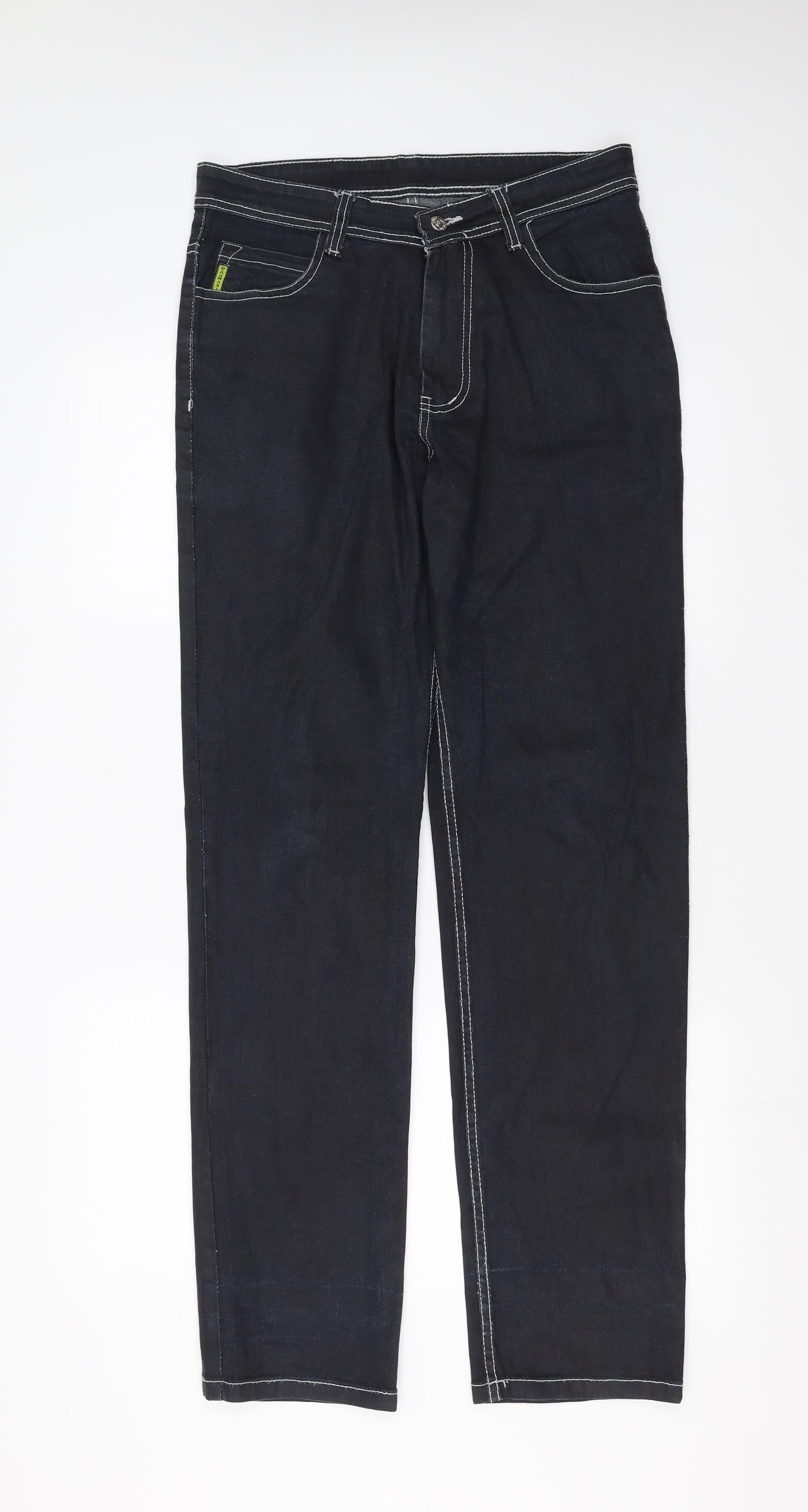 Preworn Womens Blue  Denim Snow Pants Trousers Size 32 in L33 in