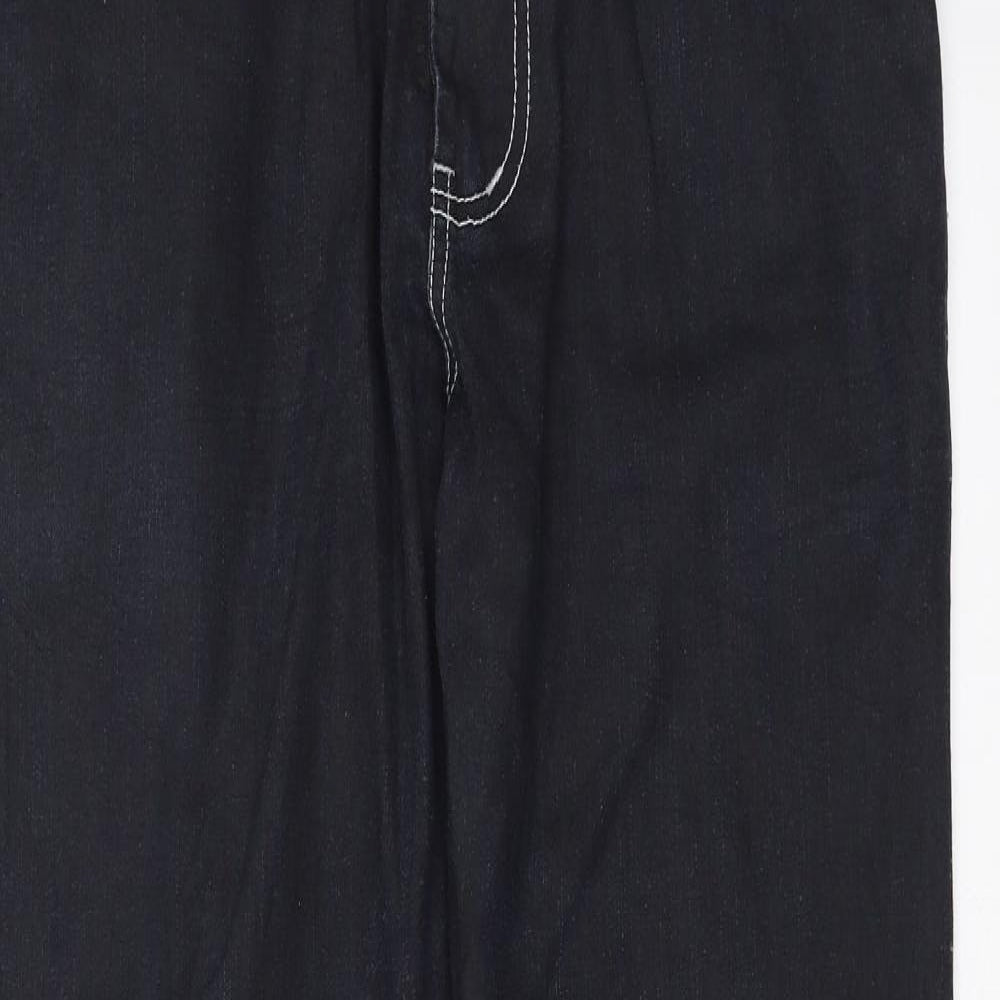 Preworn Womens Blue  Denim Snow Pants Trousers Size 32 in L33 in