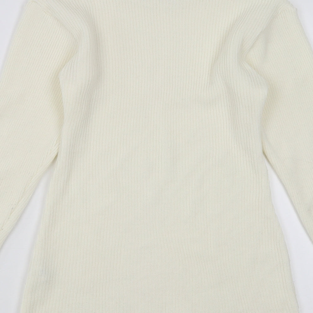 I SAW IT FIRST Womens Ivory   Pullover Jumper Size S