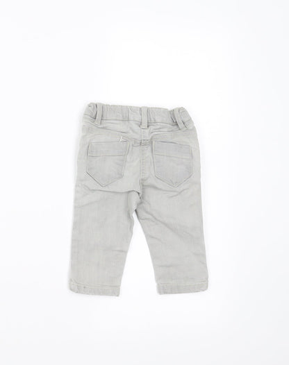 Back view of Next Baby Grey Denim Jeans, size 3-6, Months