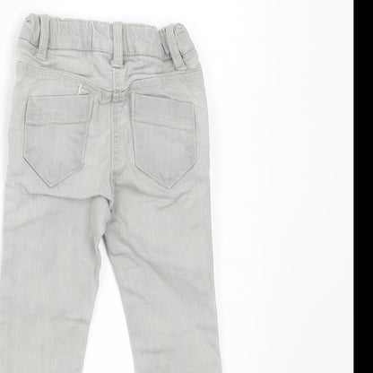 Brand and care label for Next Baby Grey Denim Jeans, size 3-6, Months