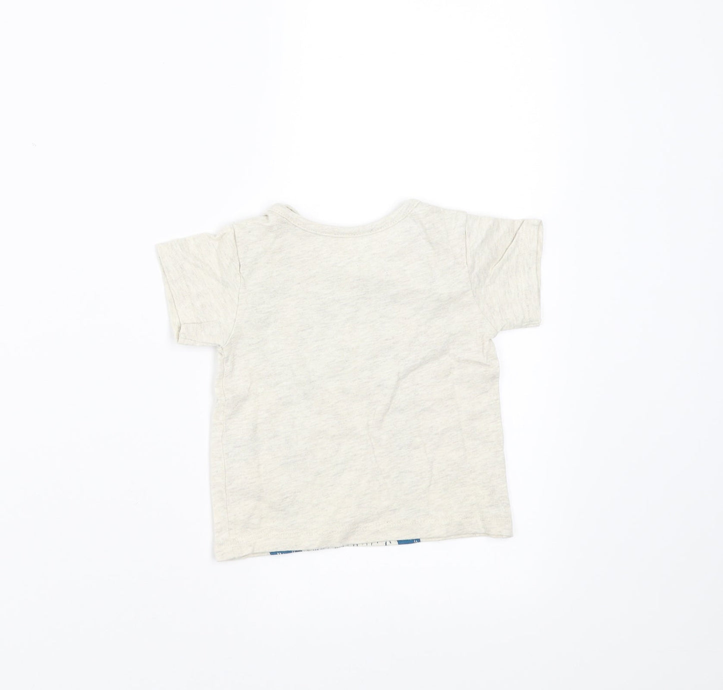 Marks and Spencer Boys Beige   Basic T-Shirt Size 3-6 Months  - bear