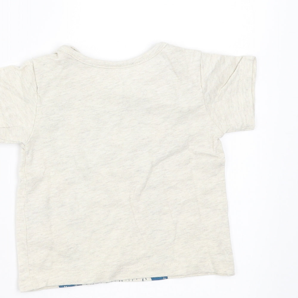 Marks and Spencer Boys Beige   Basic T-Shirt Size 3-6 Months  - bear