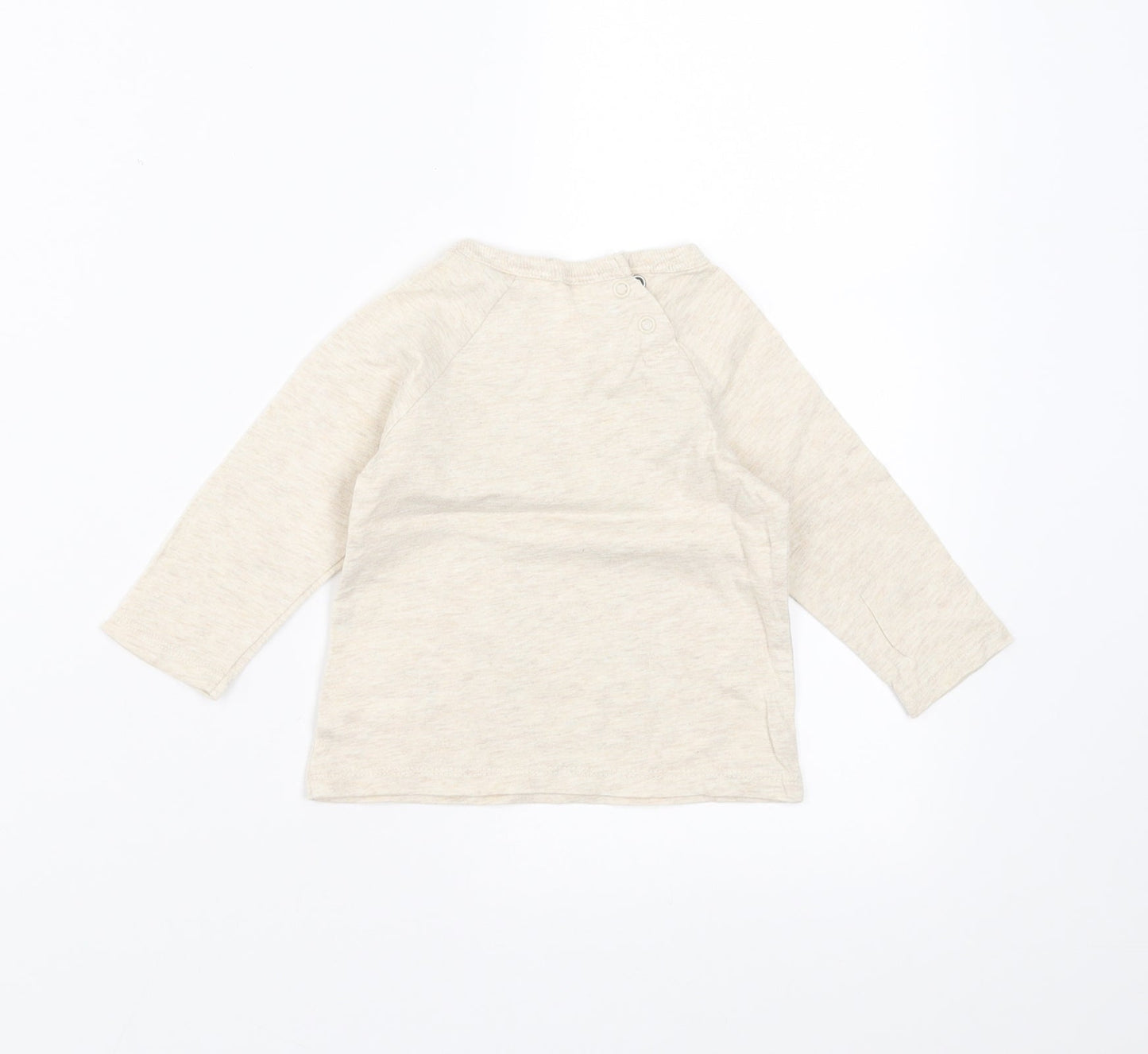 H&M Girls Beige   Basic T-Shirt Size 3-6 Months  - Mickey mouse