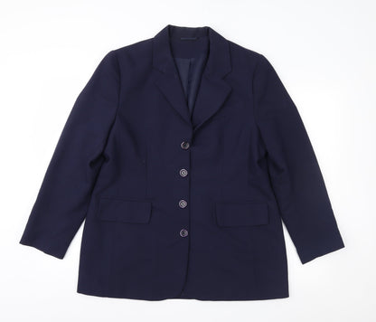 Bonmarché Womens Blue Jacket Suit Jacket Size 16