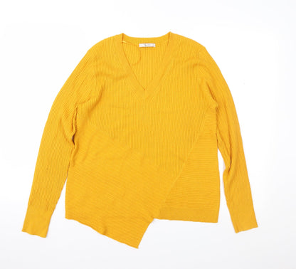 Preloved TU Womens Yellow   Pullover Jumper Size 12 - Front