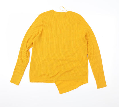 Preloved TU Womens Yellow   Pullover Jumper Size 12 - Back