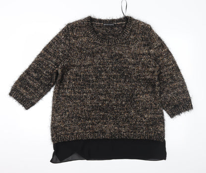 Deffinitions Womens Brown   Pullover Jumper Size 16