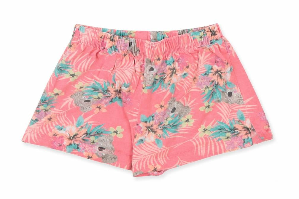 Primark Girls Pink Floral  Cut-Off Shorts Size 3-4 Years - Tropical