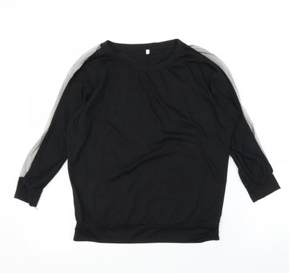 Preloved Preworn Womens Black   Basic Blouse Size S - Front