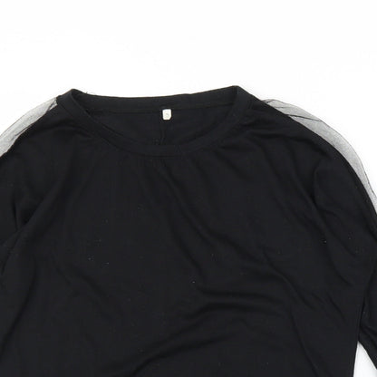 Preloved Preworn Womens Black   Basic Blouse Size S - Back