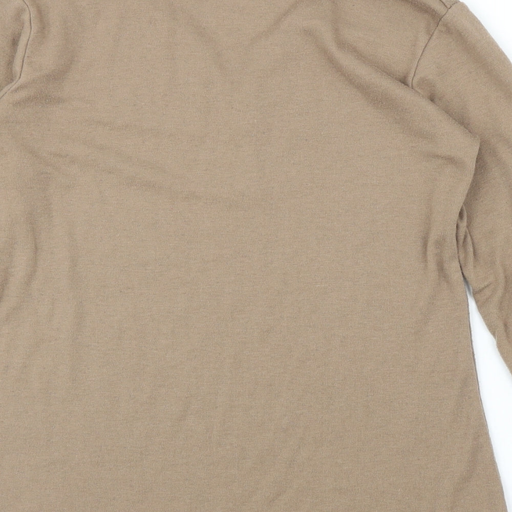 Eunice Lai Womens Beige   Basic Blouse Size S