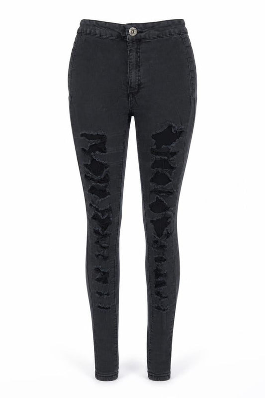 Girl Vivi Womens Black  Denim Skinny Jeans Size 6 L27 in