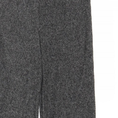 Close-up detail of Papaya women’s grey trousers, size UK 12, 28-inch leg