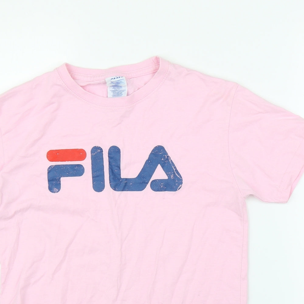 Fil Girls Pink   Basic T-Shirt Size 10 Years