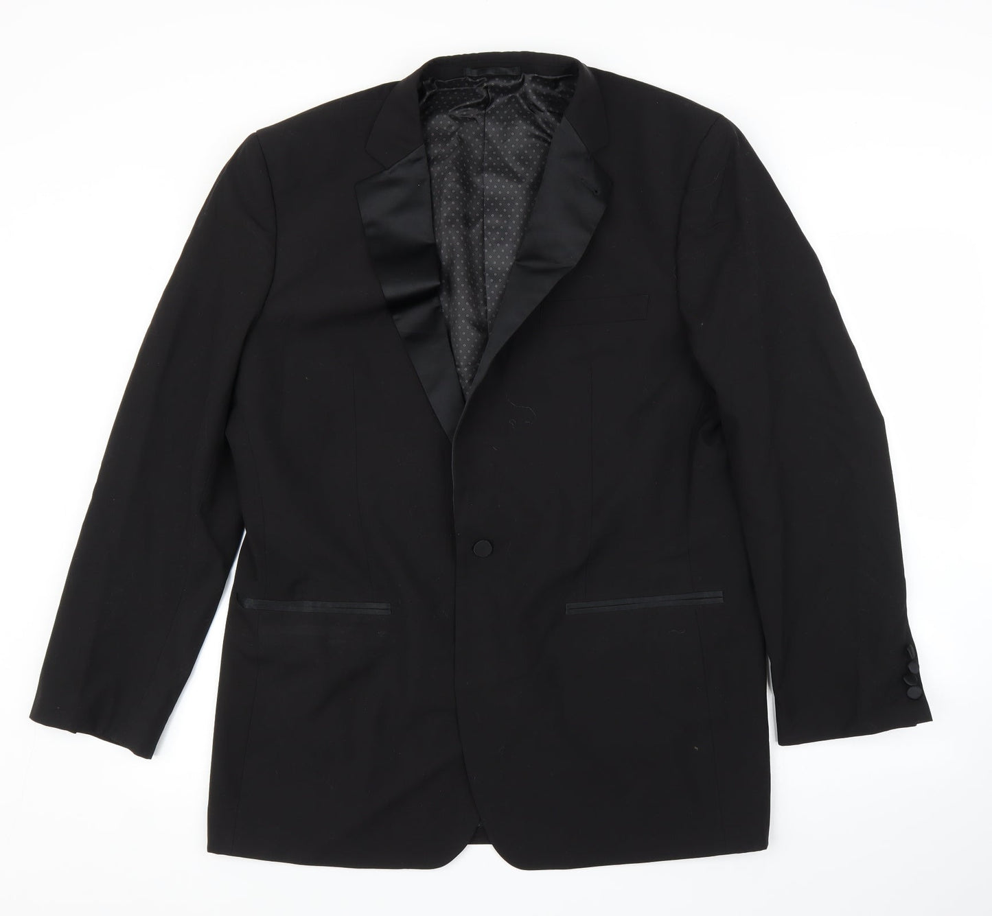 Limited Collection Mens Black   Jacket Suit Jacket Size 42