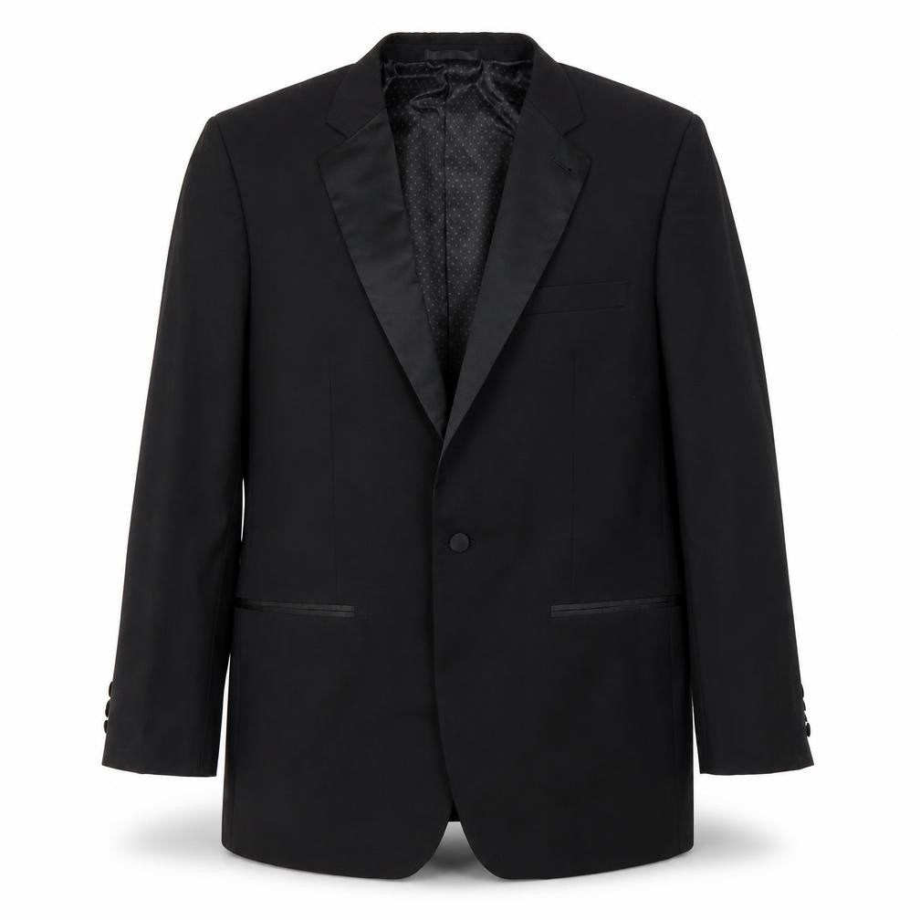 Limited Collection Mens Black   Jacket Suit Jacket Size 42