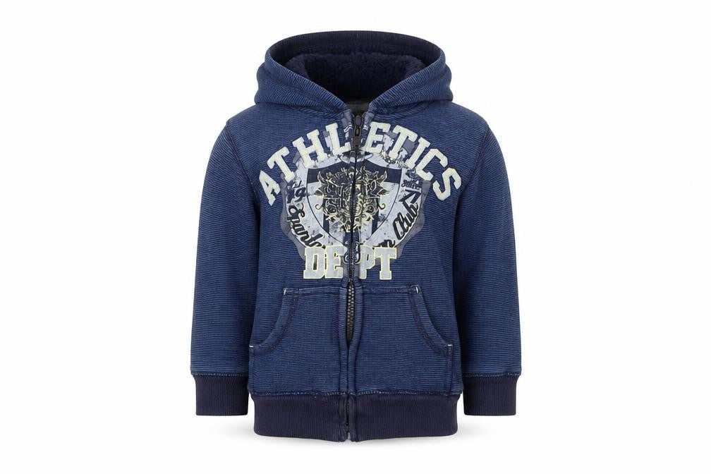 Pumpkin Patch Boys Blue Striped  Full Zip Hoodie Size 3 Years