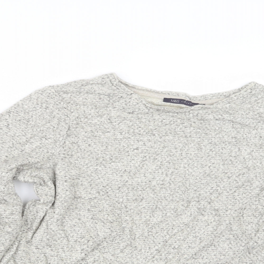 Marks and Spencer Womens Beige   Pullover Jumper Size 14