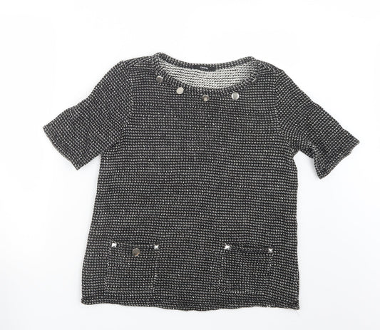 George Womens Black  Knit Pullover Jumper Size 12