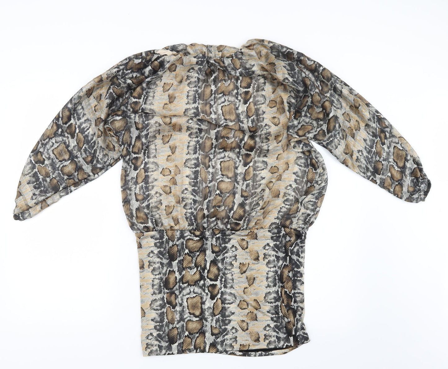 Preworn Womens Brown Animal Print  Shift  One Size