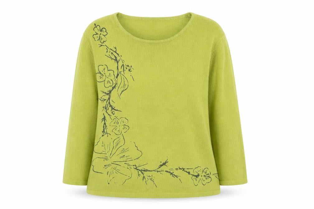 Touch Womens Green  Knit Pullover Jumper Size XL