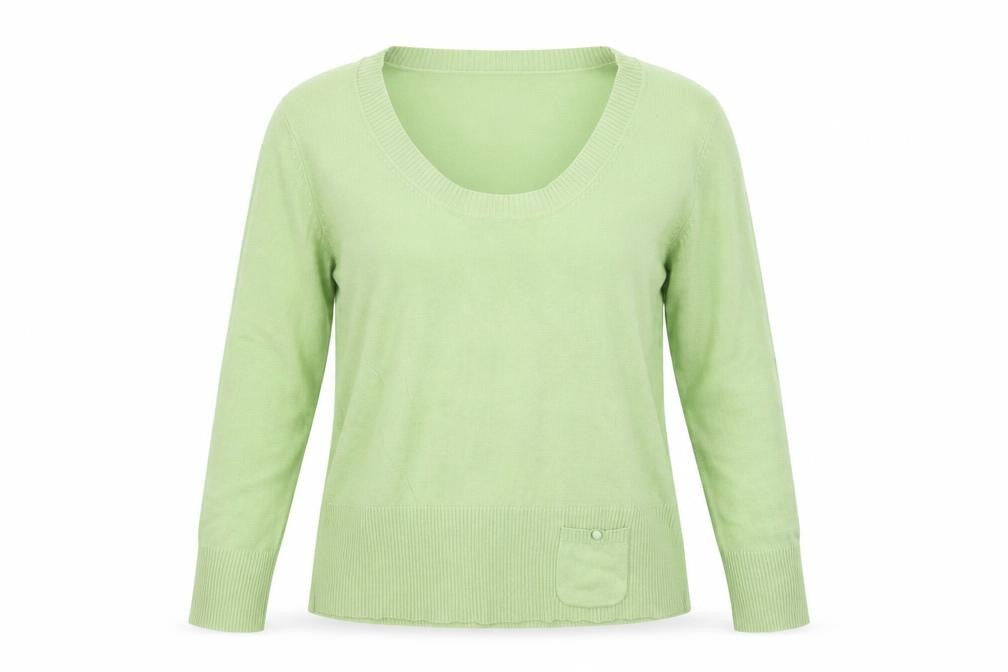 Nightingales Womens Green  Knit Pullover Jumper Size L