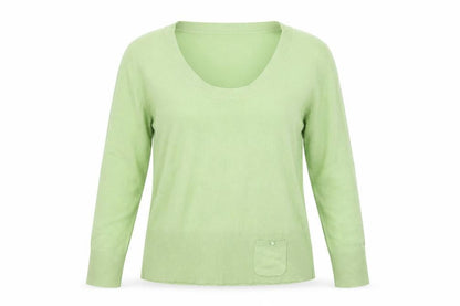 Nightingales Womens Green  Knit Pullover Jumper Size L