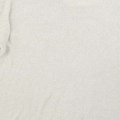 Brand and care label for Papaya women’s beige knit jumper, size UK 20