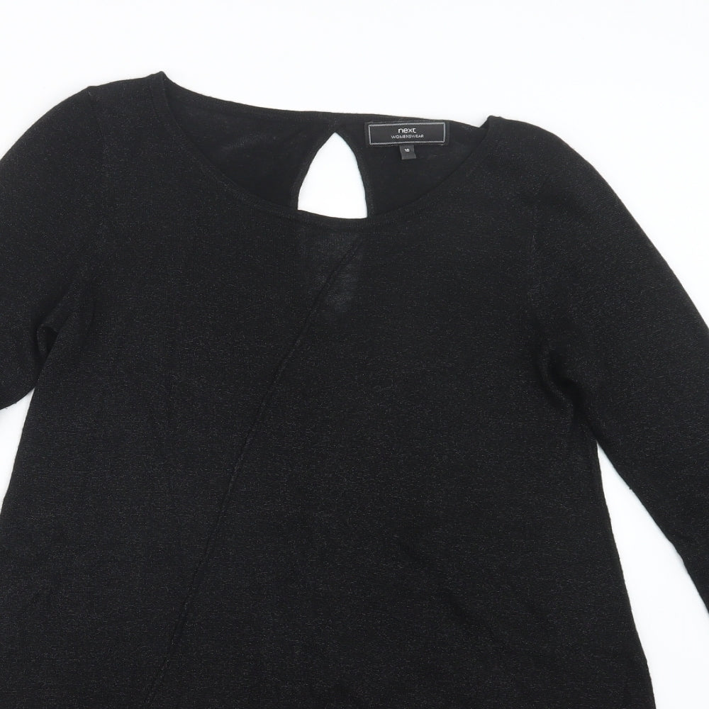 NEXT Womens Black   Basic T-Shirt Size 10