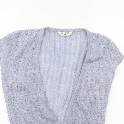 Preloved Select Womens Grey  Knit Pullover Jumper Size 14 - Detail