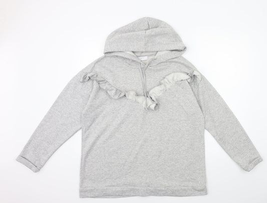 Papaya Womens Grey   Pullover Hoodie Size L