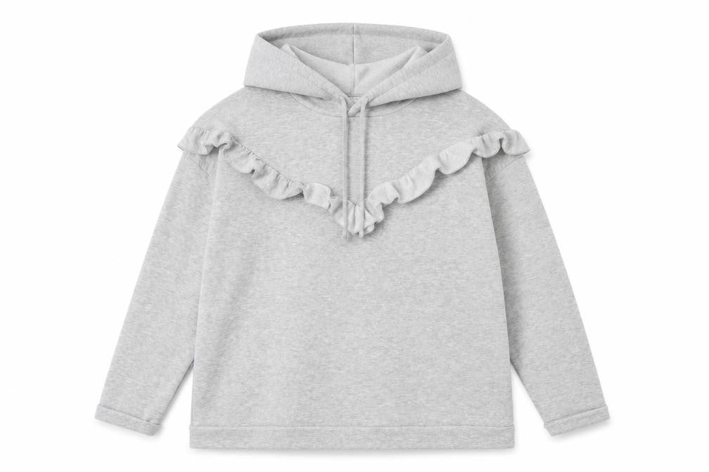 Papaya Womens Grey   Pullover Hoodie Size L