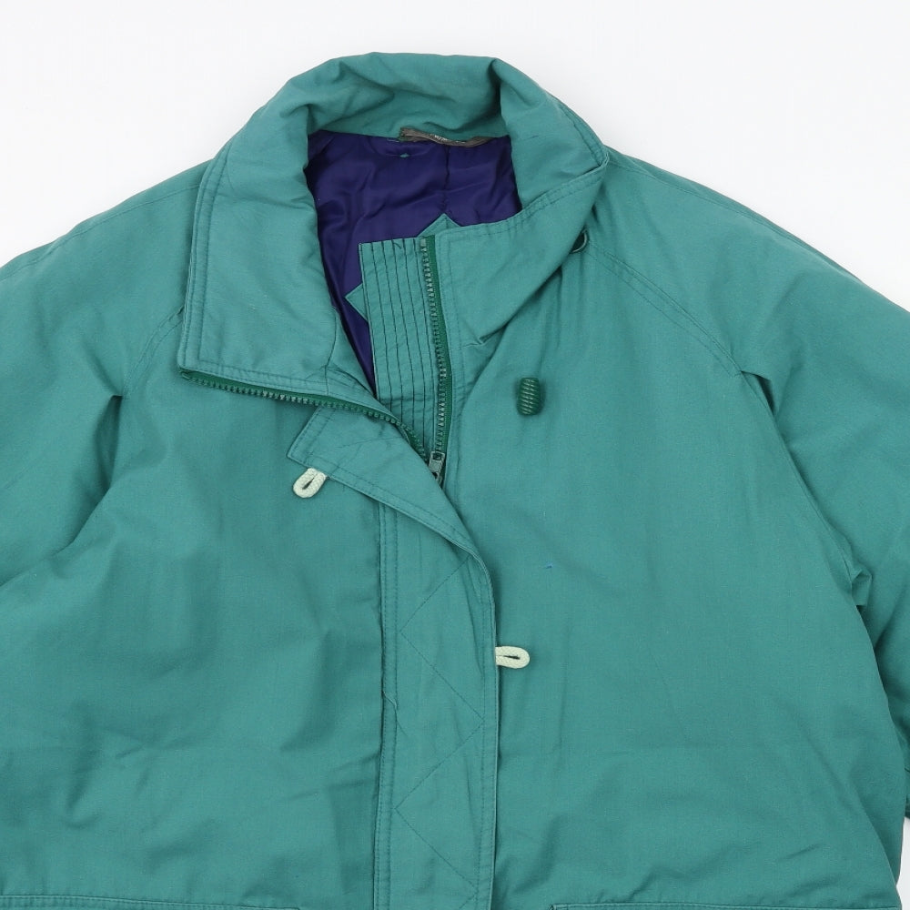 Preworn Womens Green   Overcoat Coat Size 12