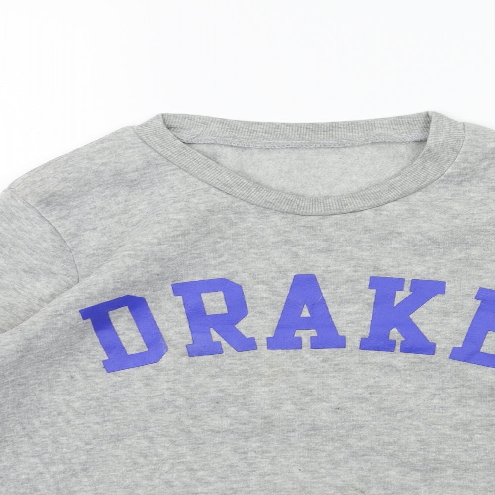 Preworn Womens Grey   Pullover Sweatshirt Size M  - drake