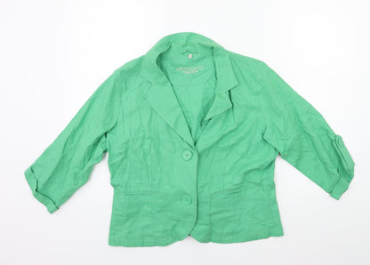 Additional front view of EVIE women’s grey jacket coat, size UK 14