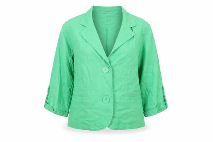 Front view of EVIE women’s grey jacket coat, size UK 14