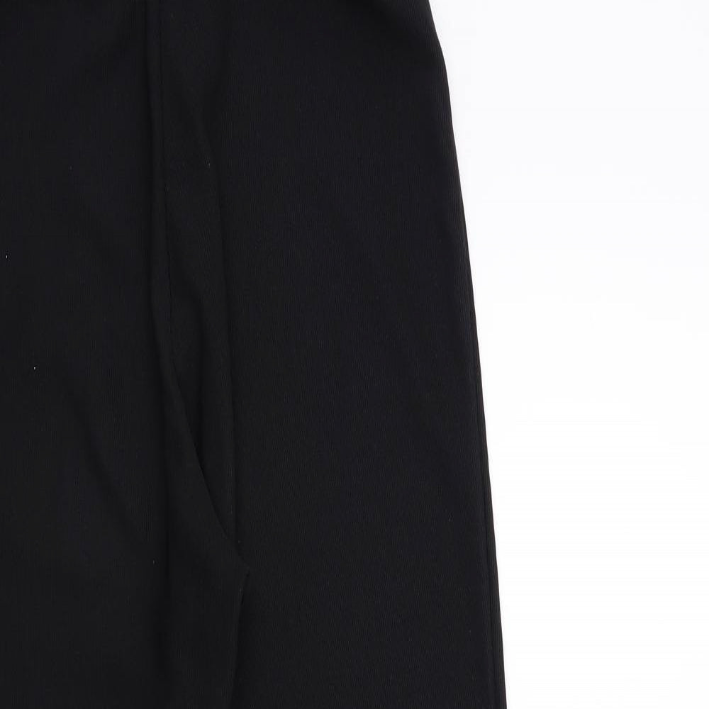 Preworn Womens Black   Trousers  Size 10 L28 in