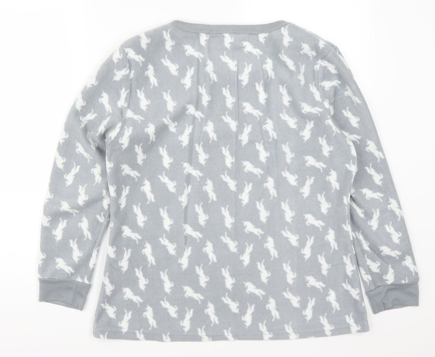 Avenue Womens Gold Solid  Top Pyjama Top Size 10  - Unicorns