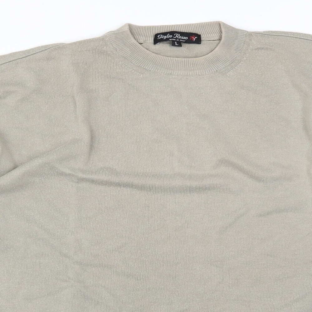 Giglio Rosso Womens Grey   Basic T-Shirt Size L