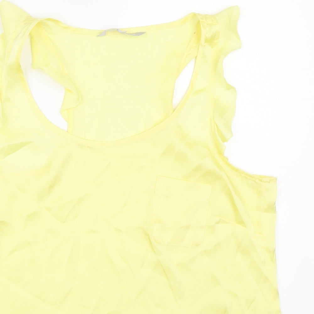 Red Herring Womens Yellow   Basic Blouse Size 12