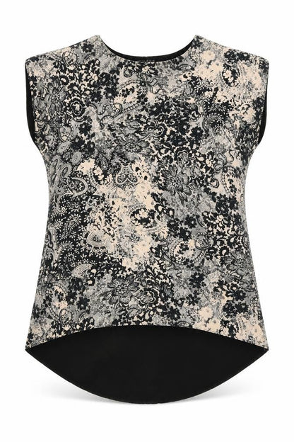 Front view of Atmosphere women’s black basic blouse, size UK 14