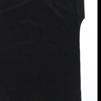 Brand and care label for Atmosphere women’s black basic blouse, size UK 14