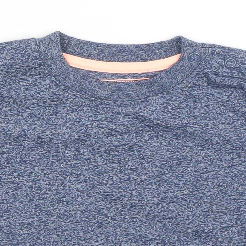 Earlydays Boys Blue   Basic T-Shirt Size 6-9 Months