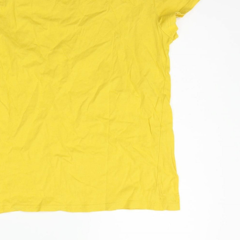 H&M Girls Yellow   Basic T-Shirt Size 14-15 Years